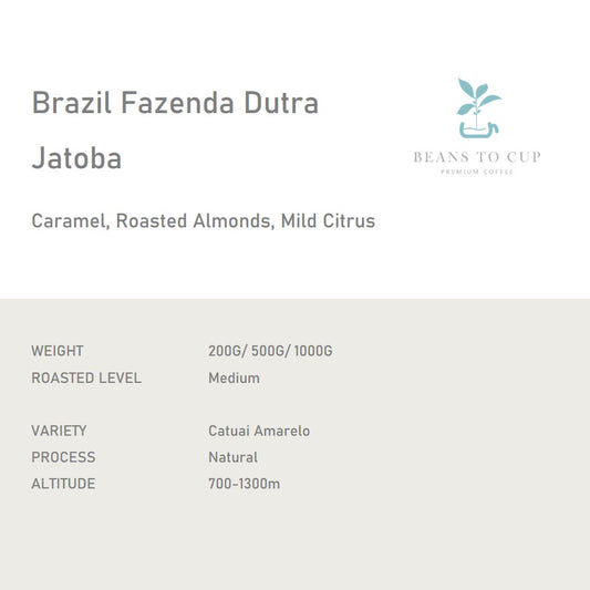 Single Origin- Brazil Fazenda Dutra Jatoba