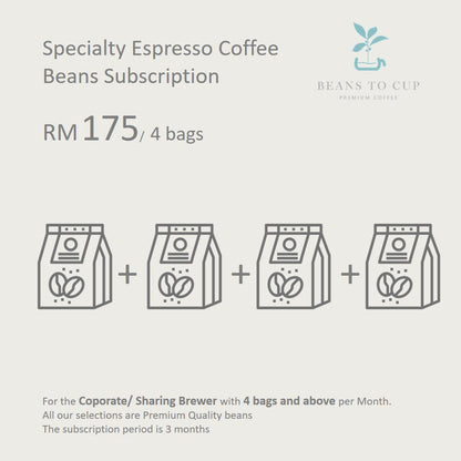 Specialty Single Origin Espresso Beans Subscription