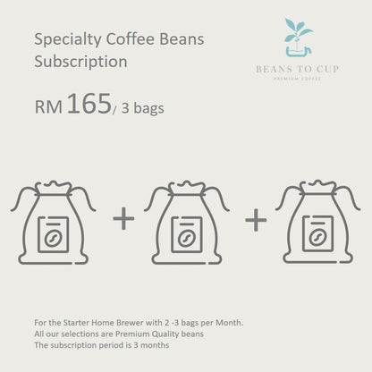 Specialty Single Origin Beans Subscription- Medium